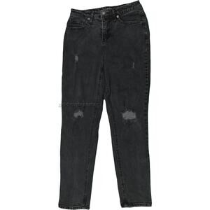 Wild Fable High Rise Mom Jean High Waisted Black Denim Jeans 24